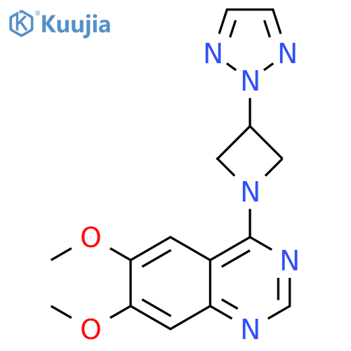 6,7-dimethoxy-4-[3-(2H-1,2,3-triazol-2-yl)azetidin-1-yl]quinazoline structure