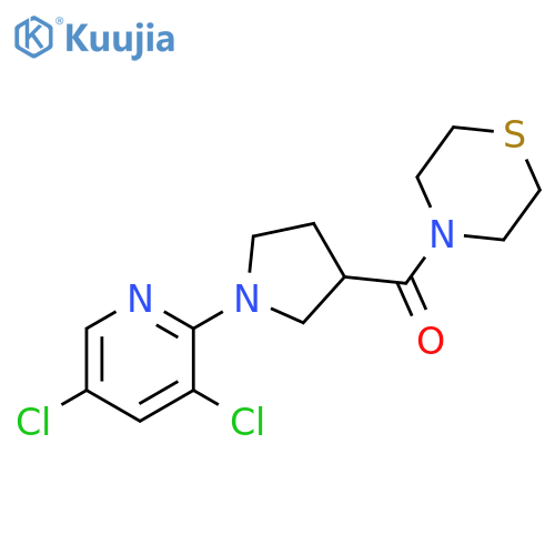 4-[1-(3,5-dichloropyridin-2-yl)pyrrolidine-3-carbonyl]thiomorpholine structure