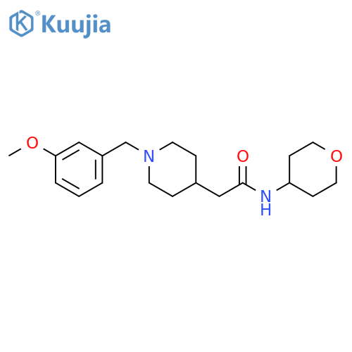 2-{1-[(3-methoxyphenyl)methyl]piperidin-4-yl}-N-(oxan-4-yl)acetamide structure