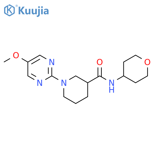 1-(5-methoxypyrimidin-2-yl)-N-(oxan-4-yl)piperidine-3-carboxamide structure