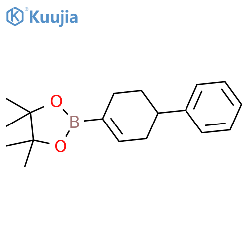 4,4,5,5-Tetramethyl-2-(4-phenyl-1-cyclohexen-1-yl)-1,3,2-dioxaborolane structure