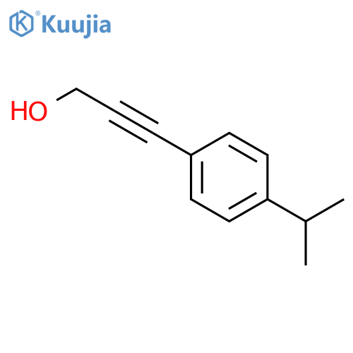 2-Propyn-1-ol,3-[4-(1-methylethyl)phenyl]- structure