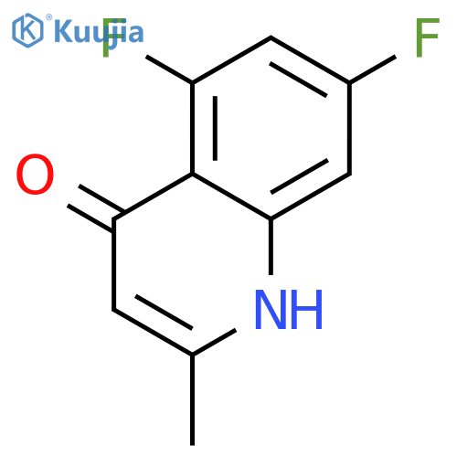 5,7-Difluoro-4-hydroxy-2-methylquinoline structure