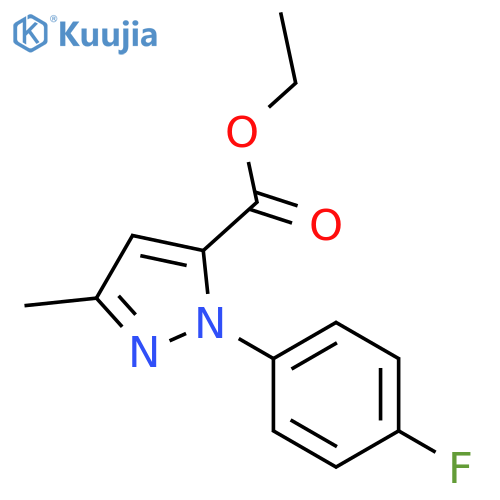Ethyl 1-(4-fluorophenyl)-3-methyl-1H-pyrazole-5-carboxylate structure