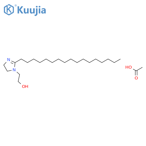 acetic acid; 2-(2-heptadecyl-4,5-dihydroimidazol-1-yl)ethanol structure