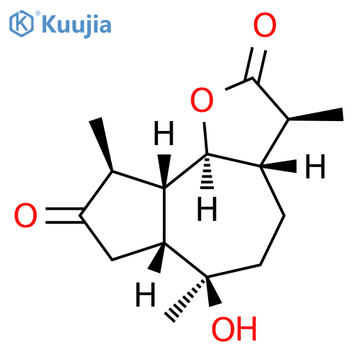 Azuleno[4,5-b]furan-2,8(3H,4H)-dione, octahydro-6-hydroxy-3,6,9-trimethyl-, (3S,3aS,6R,6aR,9S,9aR,9bS)- structure