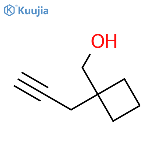 [1-(prop-2-yn-1-yl)cyclobutyl]methanol structure