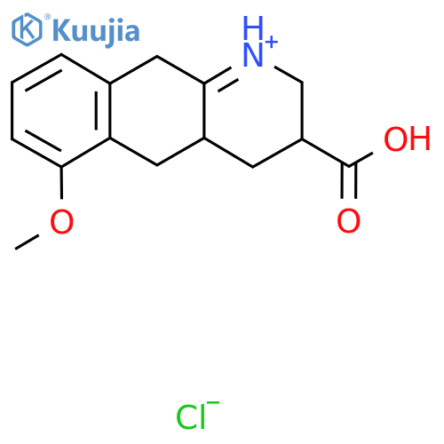 3-Carboxy-6-methoxy-2,3,4,4a,5,10-hexahydrobenzo[g]quinolin-1-ium chloride structure