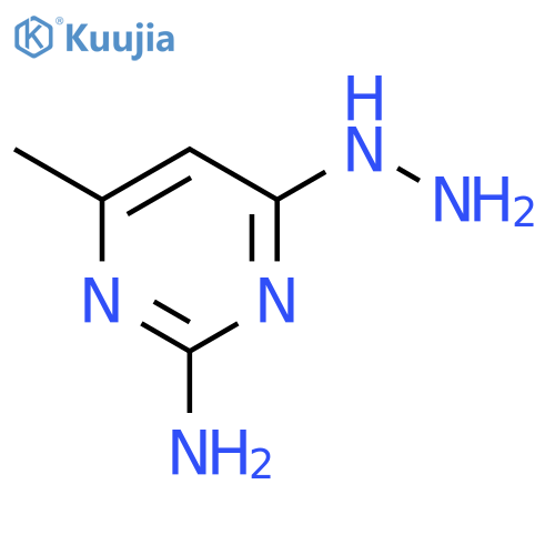 4-hydrazinyl-6-methylpyrimidin-2-amine structure
