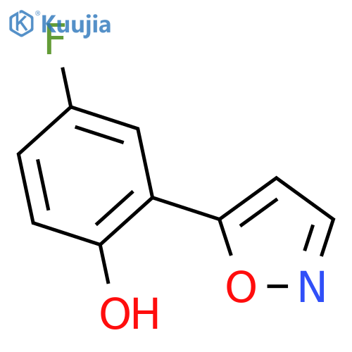 5-(5-Fluoro-2-hydroxyphenyl)isoxazole structure