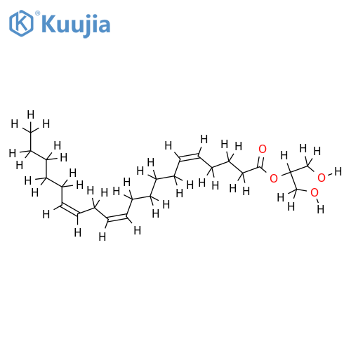 2-eicosa-5',11',14'-trienoylglycerol structure
