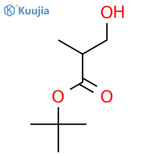 tert-butyl 3-hydroxy-2-methylpropanoate structure