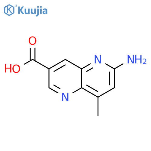 1,5-Naphthyridine-3-carboxylic acid, 6-amino-8-methyl- structure