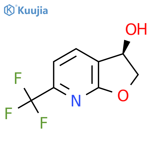 (3R)-6-(Trifluoromethyl)-2,3-dihydrofuro[2,3-B]pyridin-3-OL structure