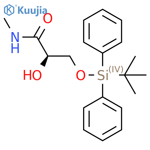 (2R)-3-[tert-butyl(diphenyl)silyl]oxy-2-hydroxy-N-methyl-propanamide structure