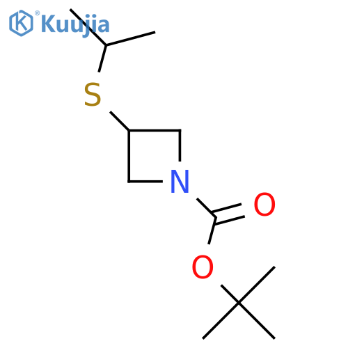 Tert-butyl 3-isopropylsulfanylazetidine-1-carboxylate structure