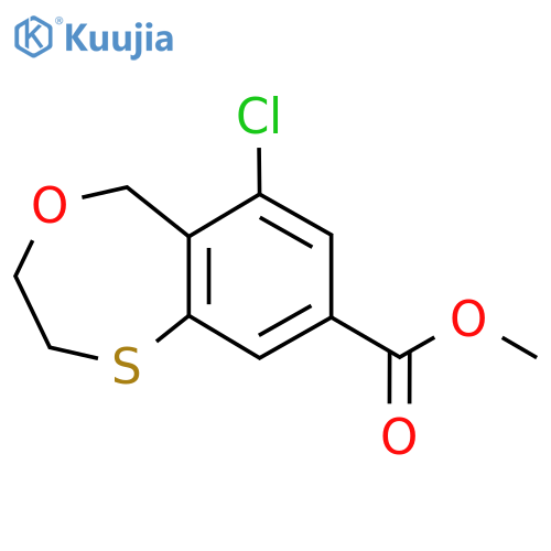 methyl 6-chloro-3,5-dihydro-2H-4,1-benzoxathiepine-8-carboxylate structure