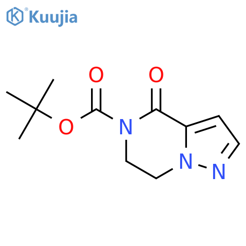 Tert-butyl 4-oxo-6,7-dihydropyrazolo[1,5-a]pyrazine-5-carboxylate structure