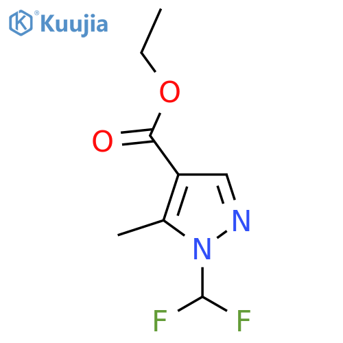 Ethyl 1-(difluoromethyl)-5-methyl-pyrazole-4-carboxylate structure