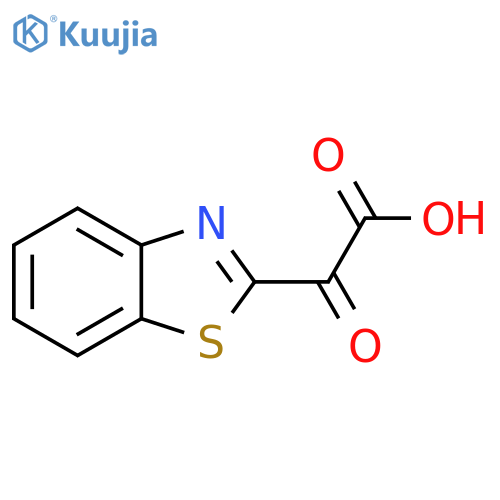 2-(1,3-benzothiazol-2-yl)-2-oxoacetic acid structure