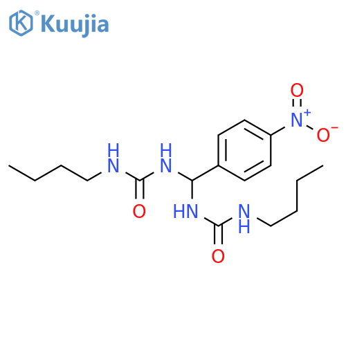 Urea, N,N''-[(4-nitrophenyl)methylene]bis[N'-butyl- structure