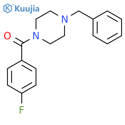 (4-benzylpiperazin-1-yl)(4-fluorophenyl)methanone structure