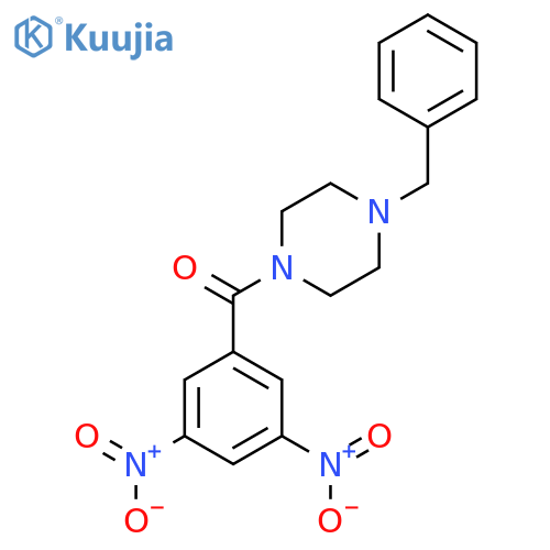 3,5-Dinitro 4-benzylpiperazinyl ketone structure