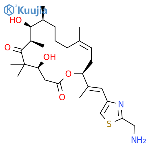 (4S,7R,8S,9S,13Z,16S)-16-[(E)-1-[2-(Aminomethyl)-1,3-thiazol-4-yl]prop-1-en-2-yl]-4,8-dihydroxy-5,5,7,9,13-pentamethyl-1-oxacyclohexadec-13-ene-2,6-dione structure