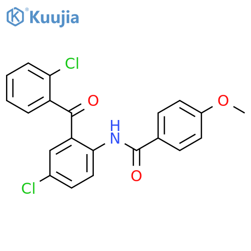 N-4-chloro-2-(2-chlorobenzoyl)phenyl-4-methoxybenzamide structure