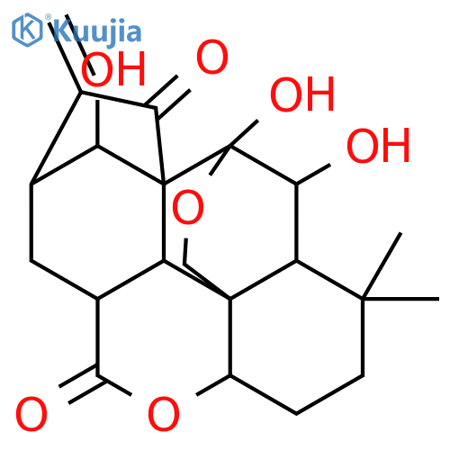 Kaur-16-en-15-one,1-(acetyloxy)-7,20-epoxy-6,7,14-trihydroxy-, (1a,6b,7a,14R)- structure