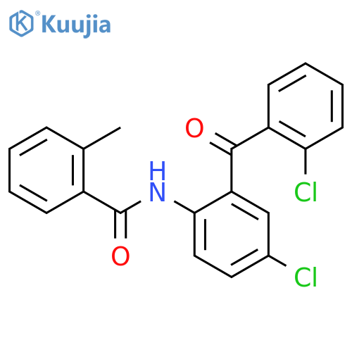 N-4-chloro-2-(2-chlorobenzoyl)phenyl-2-methylbenzamide structure