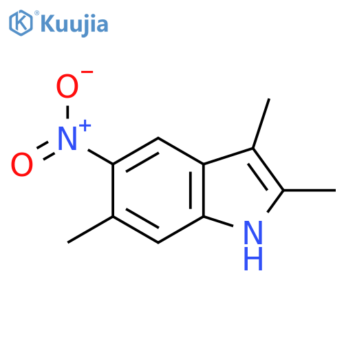 2,3,6-Trimethyl-5-nitro-1H-indole structure