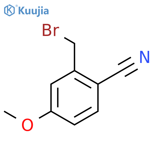 2-(bromomethyl)-4-methoxybenzonitrile structure