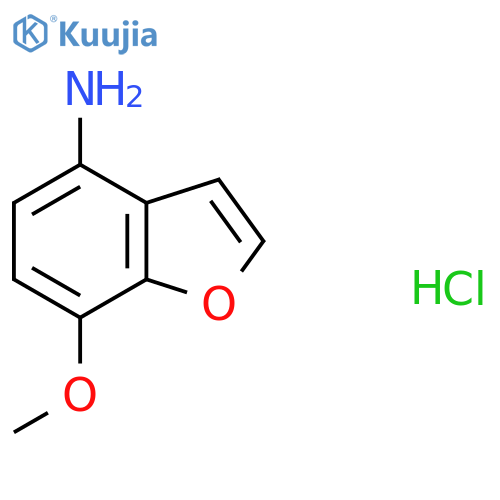 7-Methoxy-1-benzofuran-4-amine hydrochloride structure
