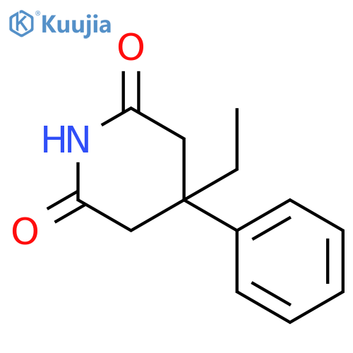 2,6-Piperidinedione,4-ethyl-4-phenyl- structure