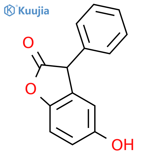 5-hydroxy-3-phenyl-1-benzofuran-2(3H)-one structure