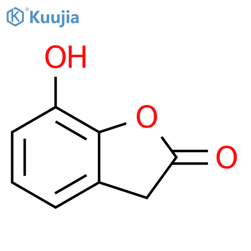 7-hydroxy-2,3-dihydro-1-benzofuran-2-one structure