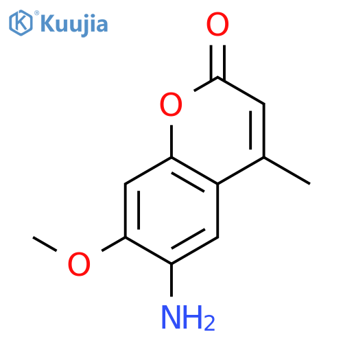 6-Amino-7-methoxy-4-methyl-2H-chromen-2-one structure