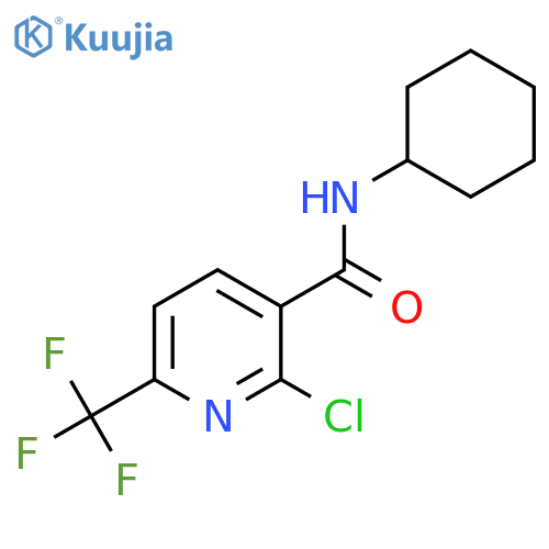 2-Chloro-N-cyclohexyl-6-(trifluoromethyl)nicotinamide structure