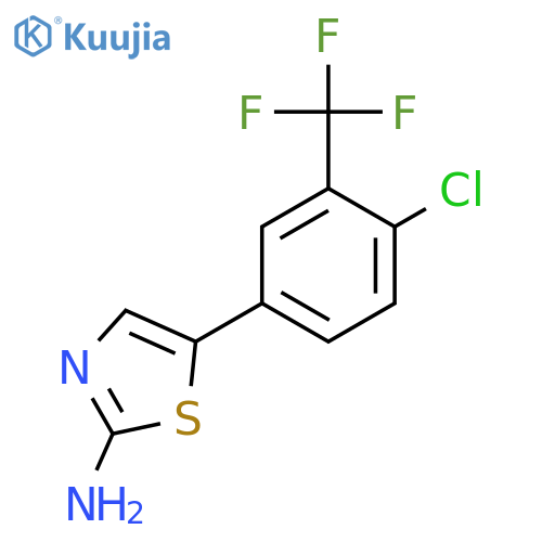 5-(4-Chloro-3-(trifluoromethyl)phenyl)thiaZol-2-amine structure