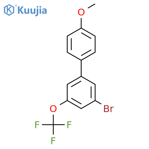 3-Bromo-4'-methoxy-5-(trifluoromethoxy)-1,1'-biphenyl structure
