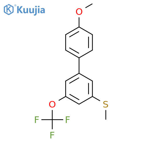(4'-Methoxy-5-(trifluoromethoxy)-[1,1'-biphenyl]-3-yl)(methyl)sulfane structure