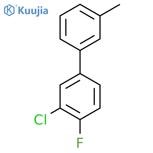 3-Chloro-4-fluoro-3'-methyl-1,1'-biphenyl structure