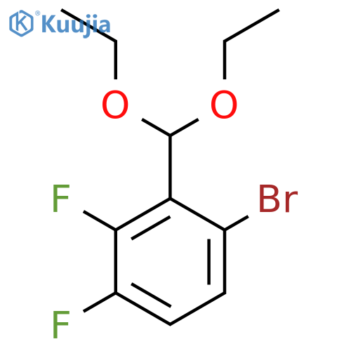 1-Bromo-2-(diethoxymethyl)-3,4-difluorobenzene structure
