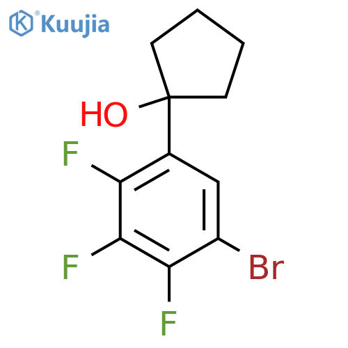 1-(5-Bromo-2,3,4-trifluorophenyl)cyclopentanol structure