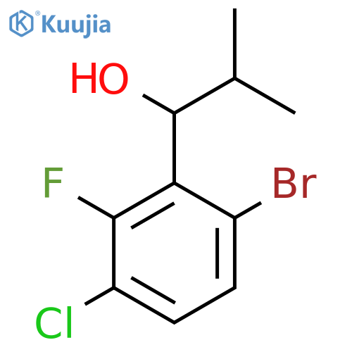 1-(6-Bromo-3-chloro-2-fluorophenyl)-2-methylpropan-1-ol structure