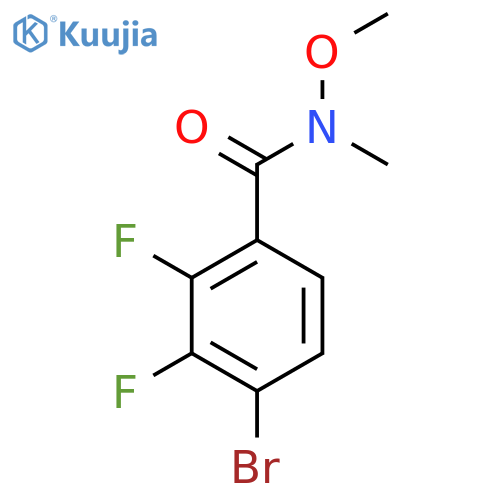 4-Bromo-2,3-difluoro-N-methoxy-N-methylbenZamide structure