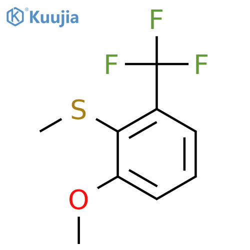 (2-Methoxy-6-(trifluoromethyl)phenyl)(methyl)sulfane structure