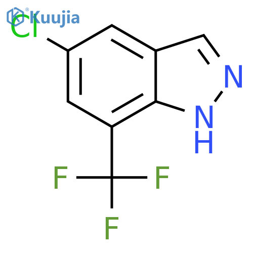5-Chloro-7-(trifluoromethyl)-1H-indaZole structure