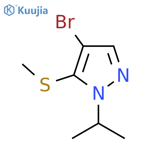 4-Bromo-1-isopropyl-5-(methylthio)-1H-pyraZole structure